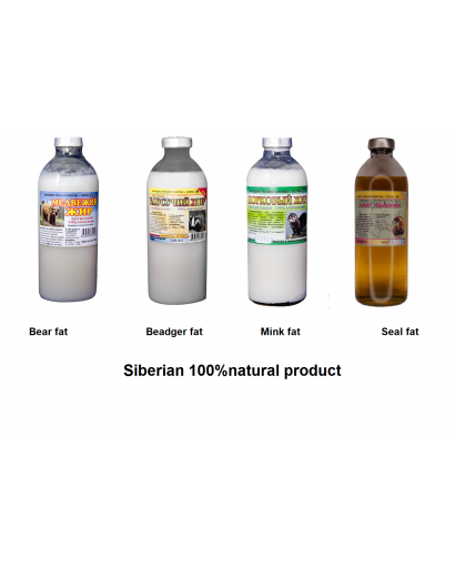 Beadger fat/oil 250 ml Siberian Russian 100% natural Beadger fat/oil 250 ml Siberian Russian 100% natural